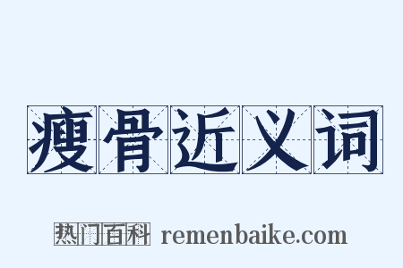 瘦骨近义词是什么意思的图片